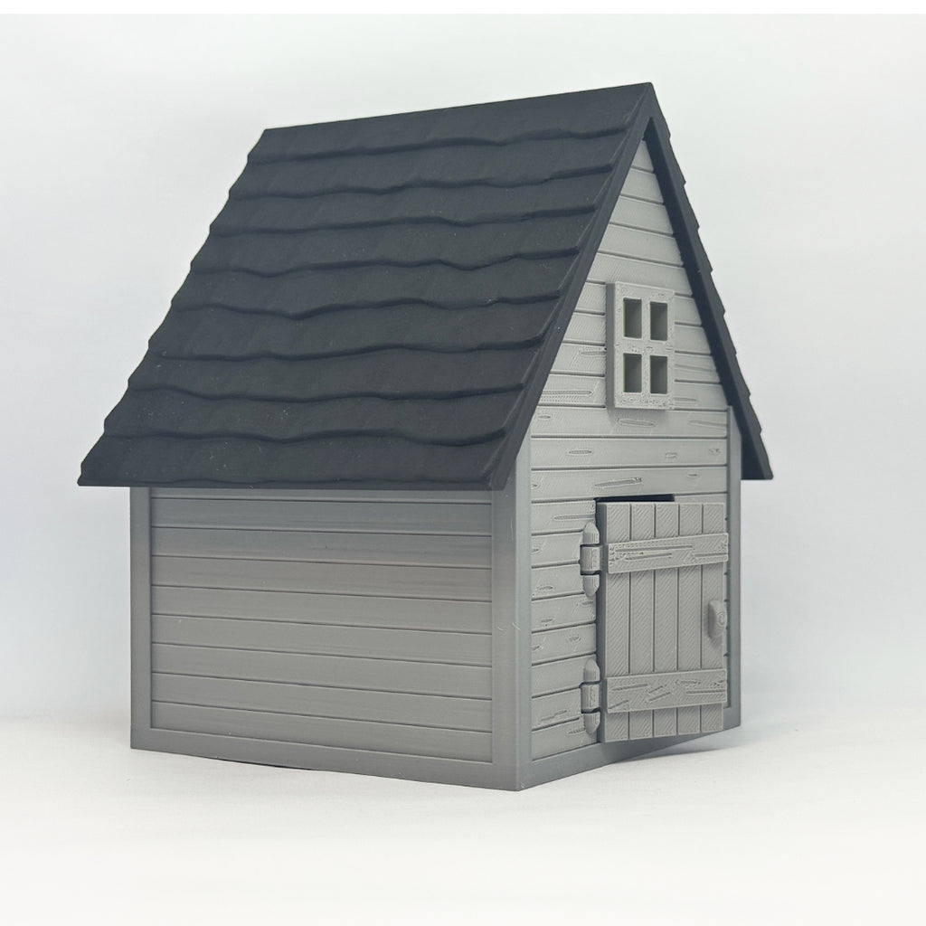 Haunted House – Dekohaus mit Tür und Kamin