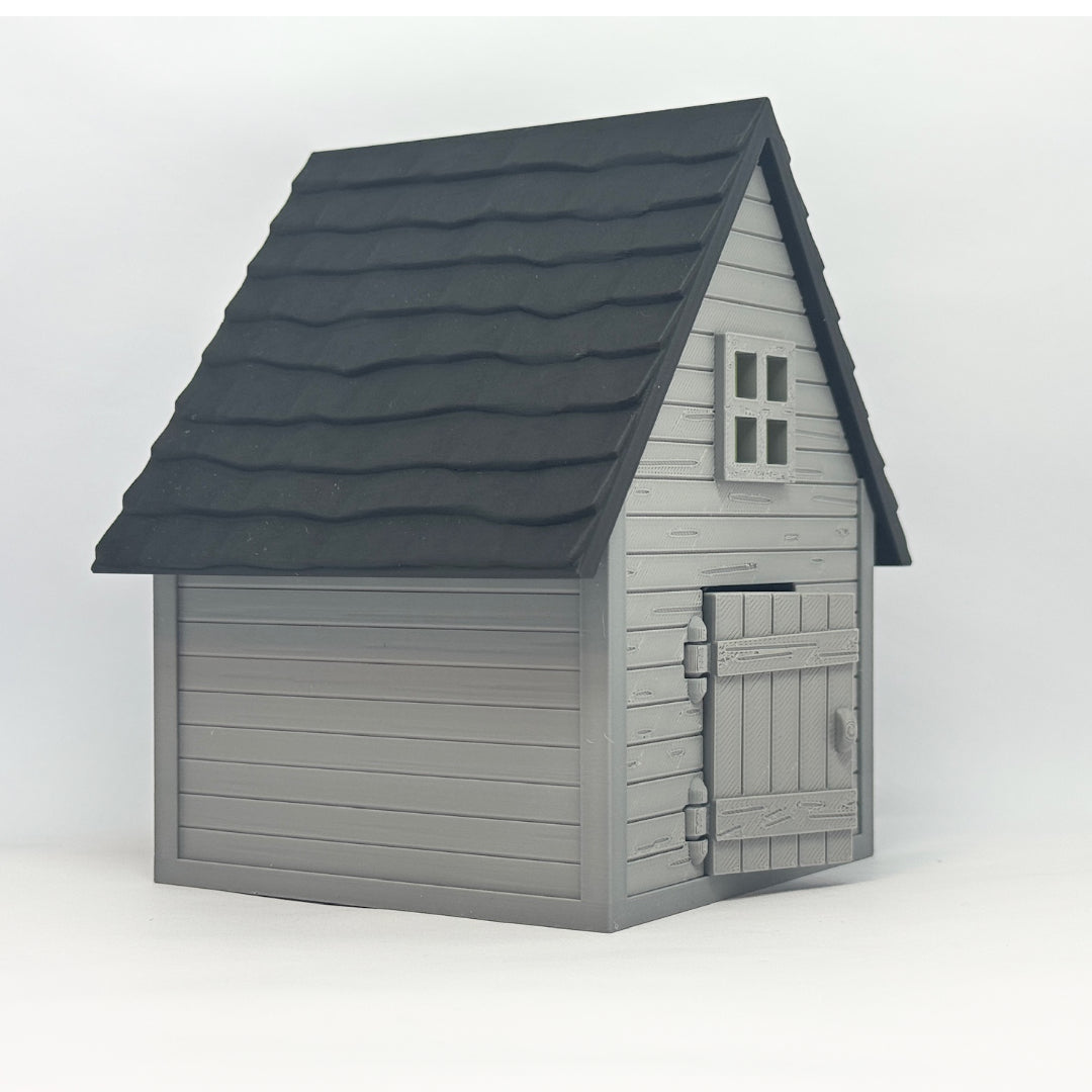 Haunted House – Dekohaus mit Tür und Kamin