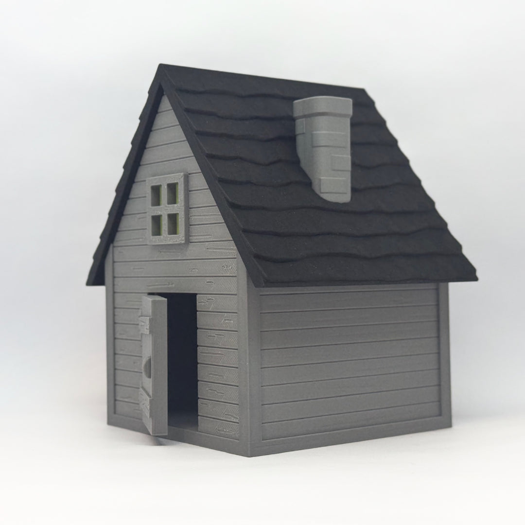 Haunted House – Dekohaus mit Tür und Kamin