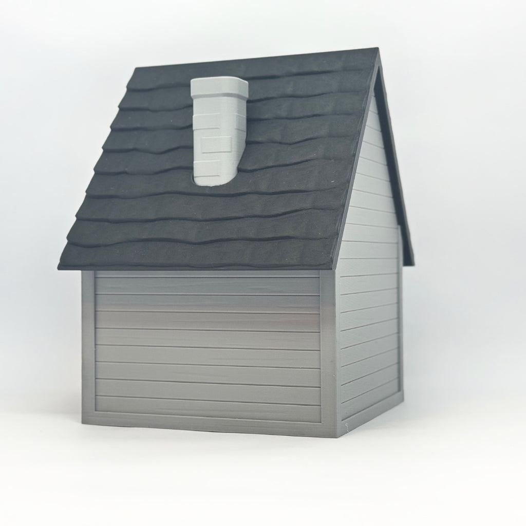 Haunted House – Dekohaus mit Tür und Kamin