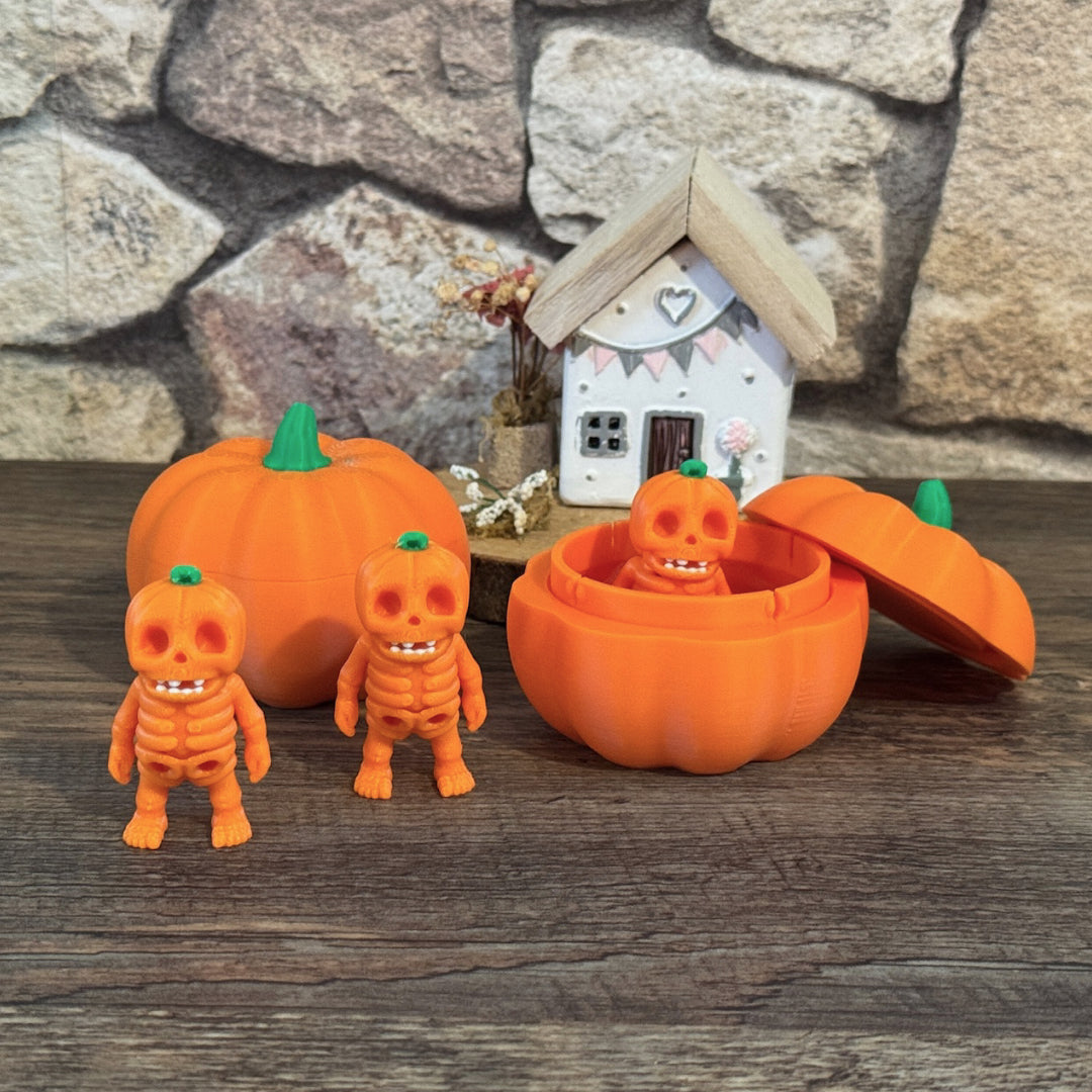 Tiny Pumpkin Skeleton