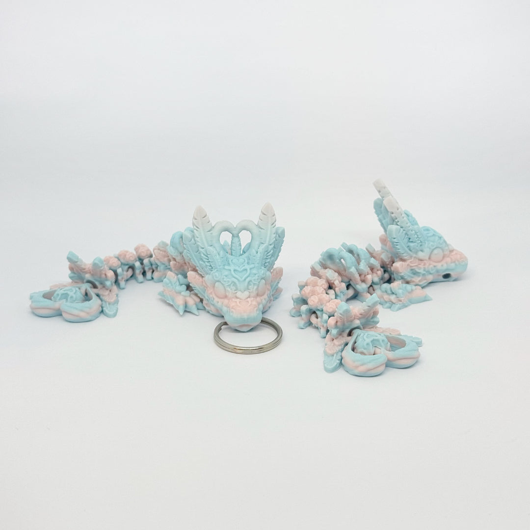 Herzdrache in Pastell