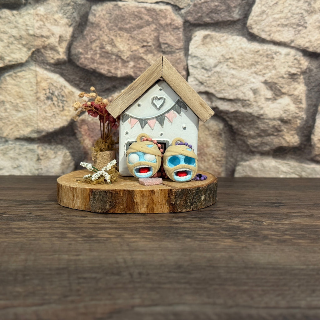 Mumien Kopf – Schlüsselanhänger mit Gruselflair