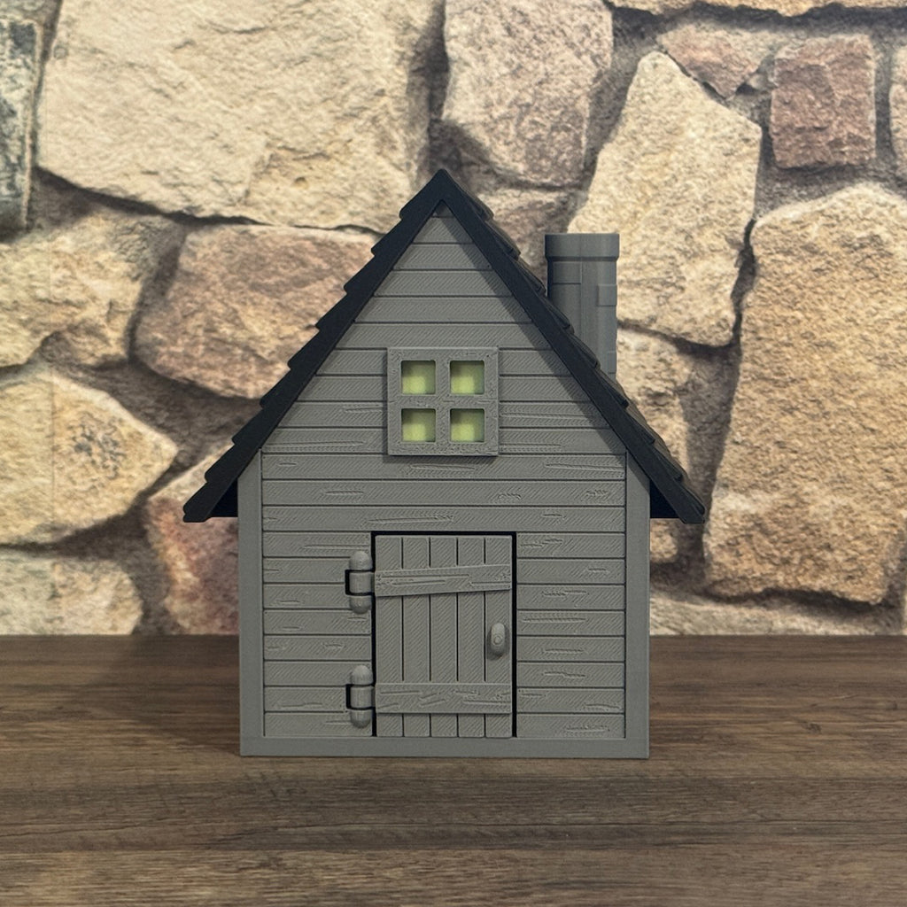 Haunted House – Dekohaus mit Tür und Kamin