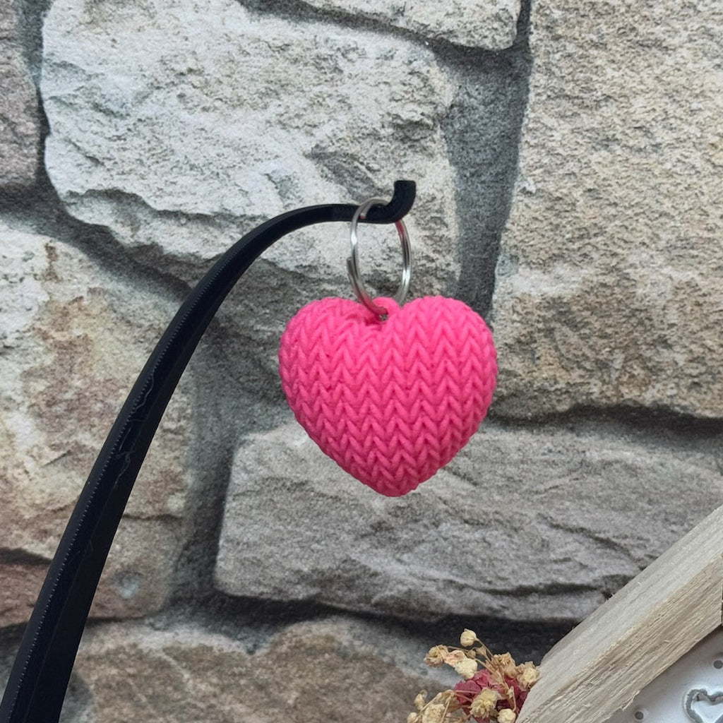 Herz in Strickoptik