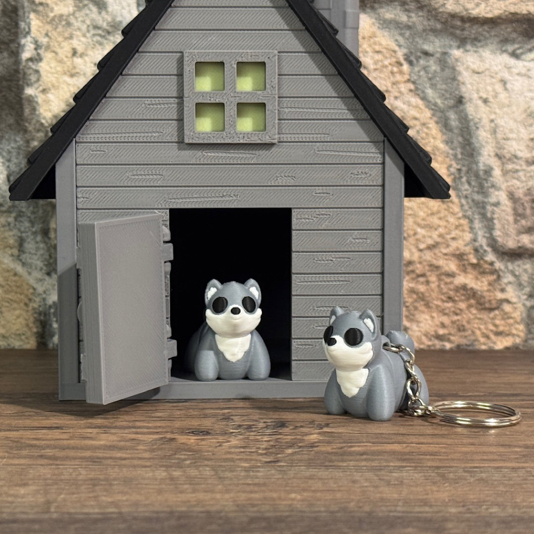 Tiny Wolf – Mini Wolf Figur & Schlüsselanhänger