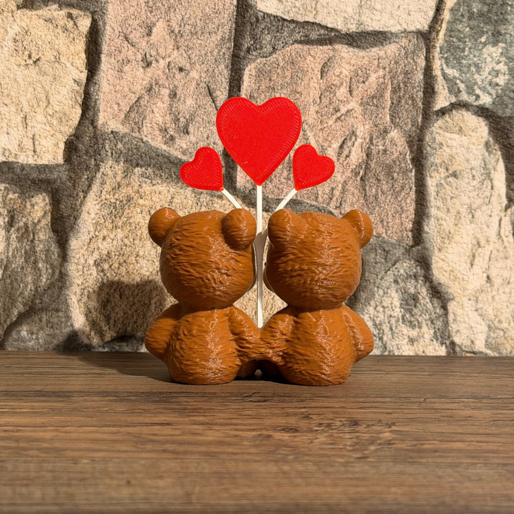 Teddybären Paar mit Herzschaukel