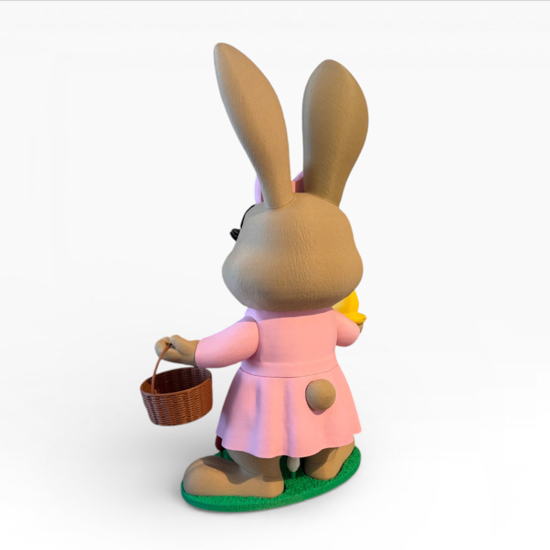 Mrs Bunny Große Osterhasenfigur – Frühlingsdeko in XL oder XXL