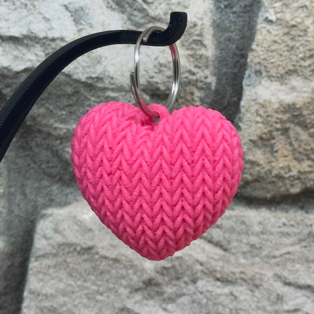 Herz in Strickoptik