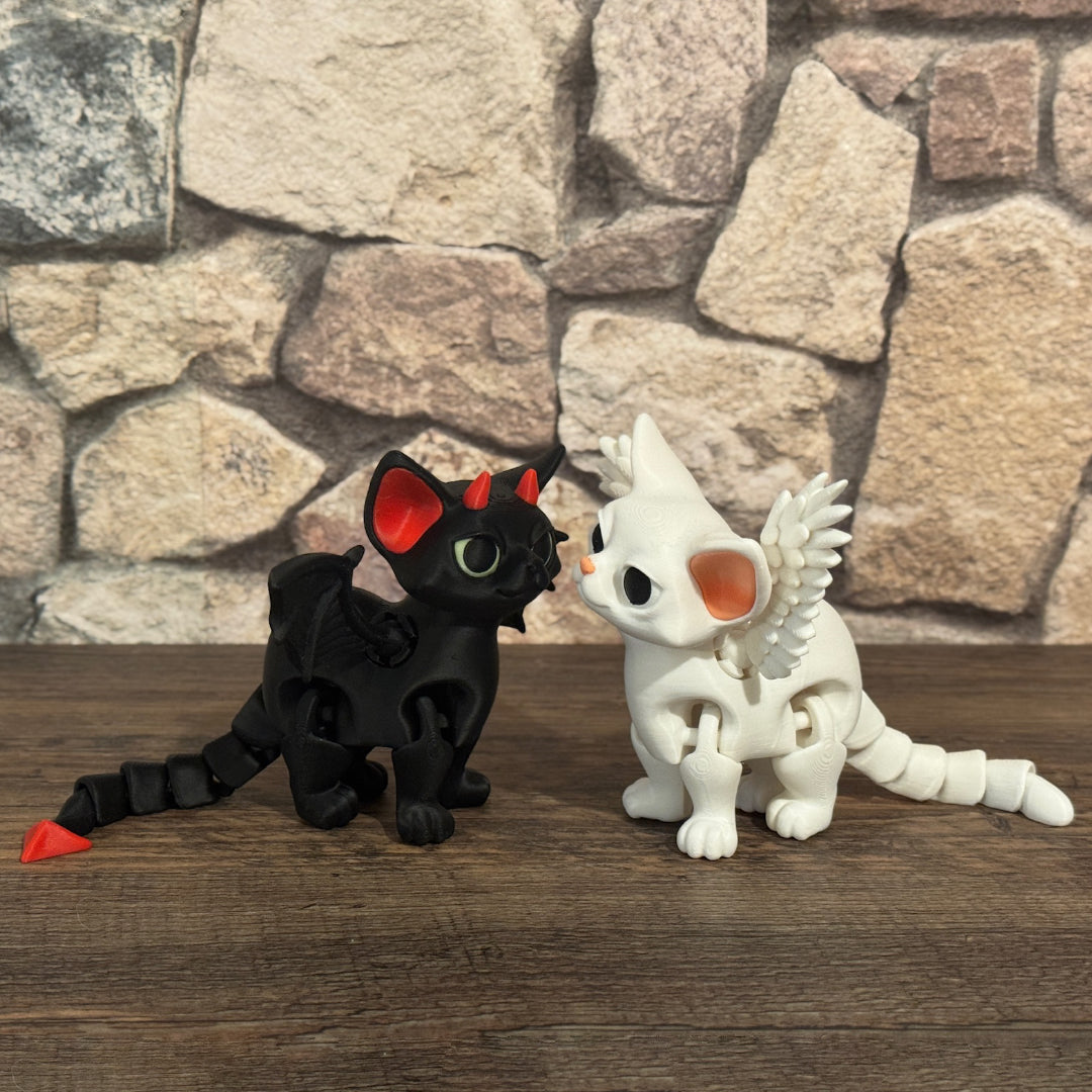 Devil & Angel Kitten – Flügelkatzen im Doppelpack