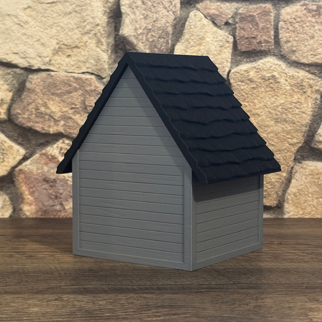 Haunted House – Dekohaus mit Tür und Kamin