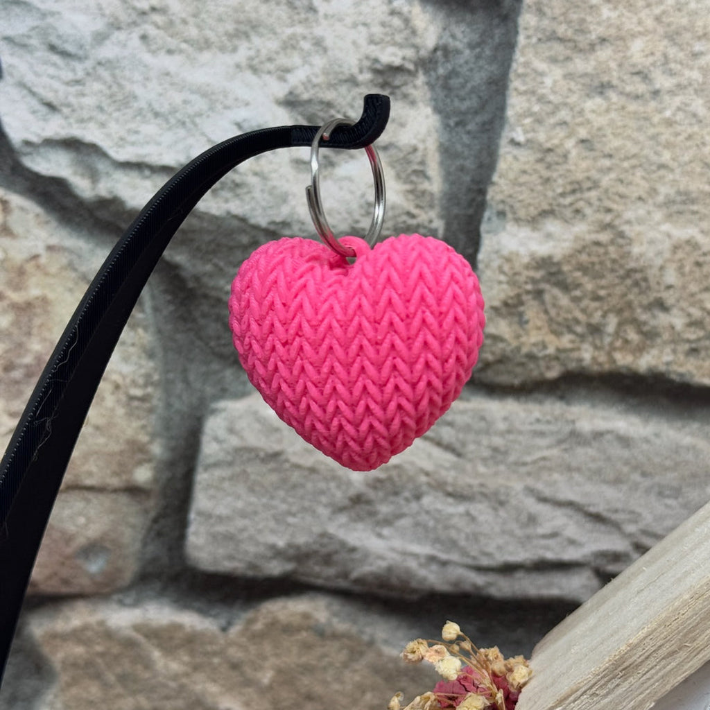 Herz in Strickoptik