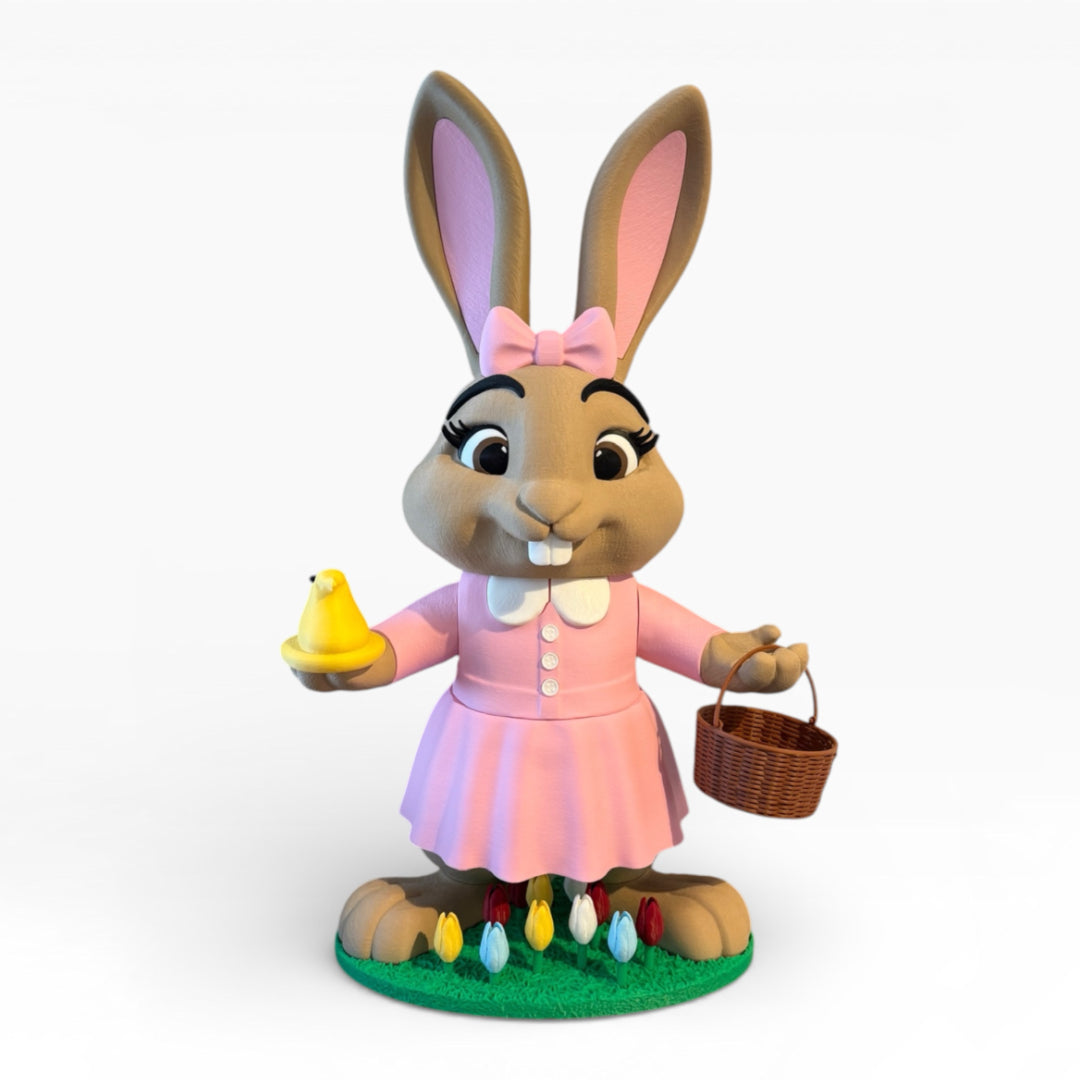Mrs Bunny Große Osterhasenfigur – Frühlingsdeko in XL oder XXL