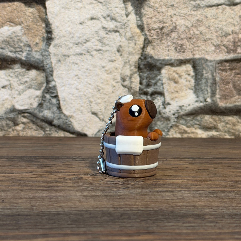Capybara im Fass