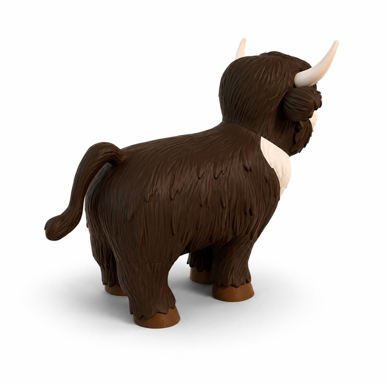 Highland Cow Figur Toro – Detailansicht zotteliges Fell und Hörner
