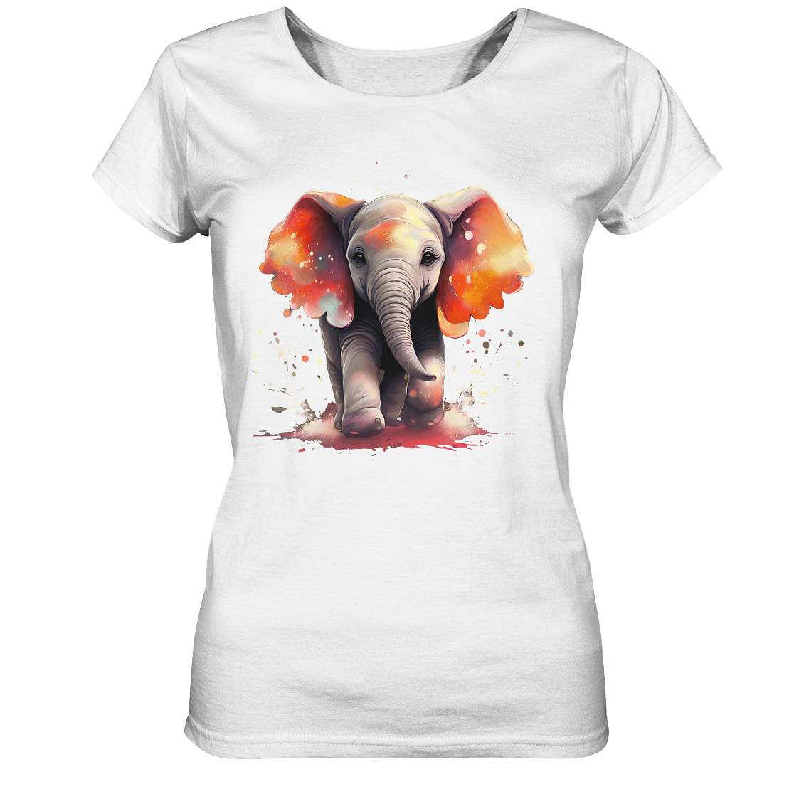 Ella the Elephant - Ladies Organic Basic Shirt