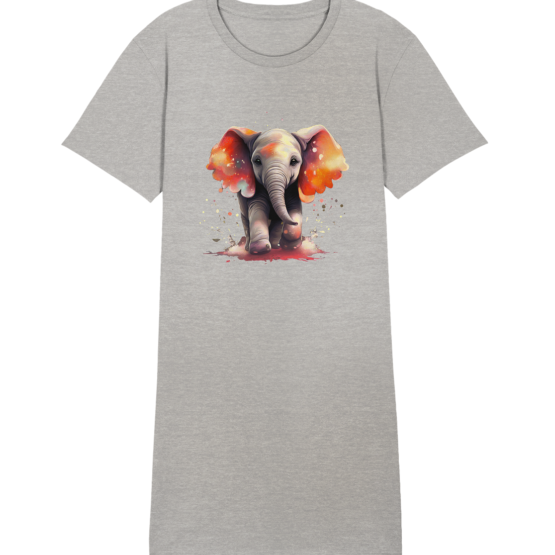 Ella the Elephant - Ladies Organic Shirt Dress